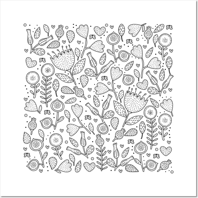 Floral pattern Wall Art by valentinahramov